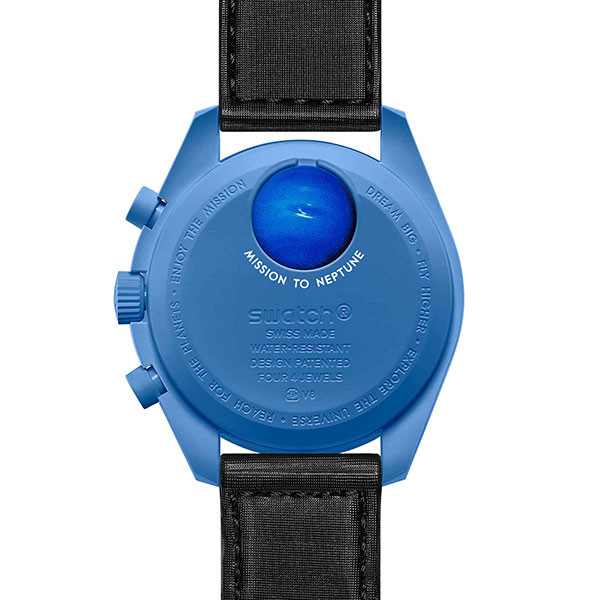 ساعت مچی امگا سواچ رنگ آبی مشکی