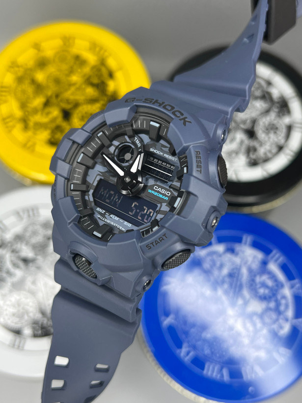 نمای جانبی قاب مقاوم ساعت CASIO GA-700CA-2ADR ضد ضربه