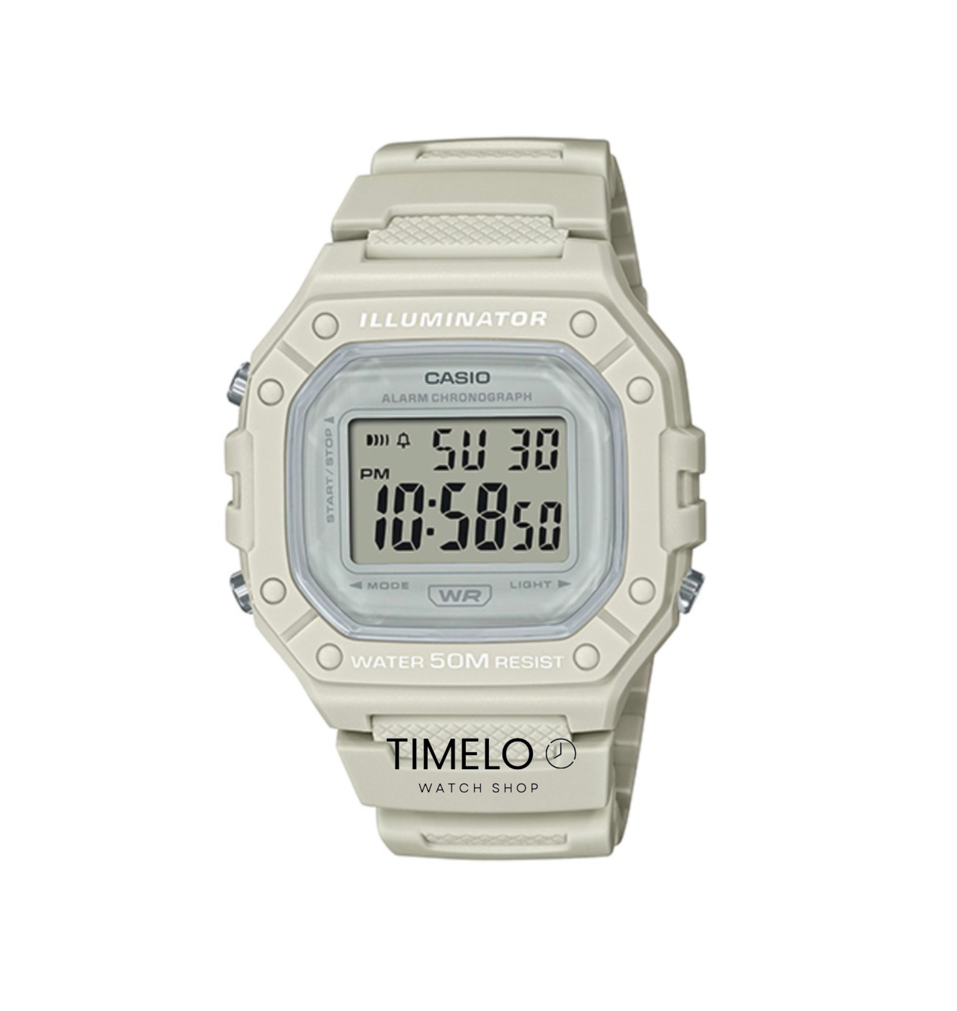 ساعت مچی اورجینال  CASIO-W-218HC-8AVDF