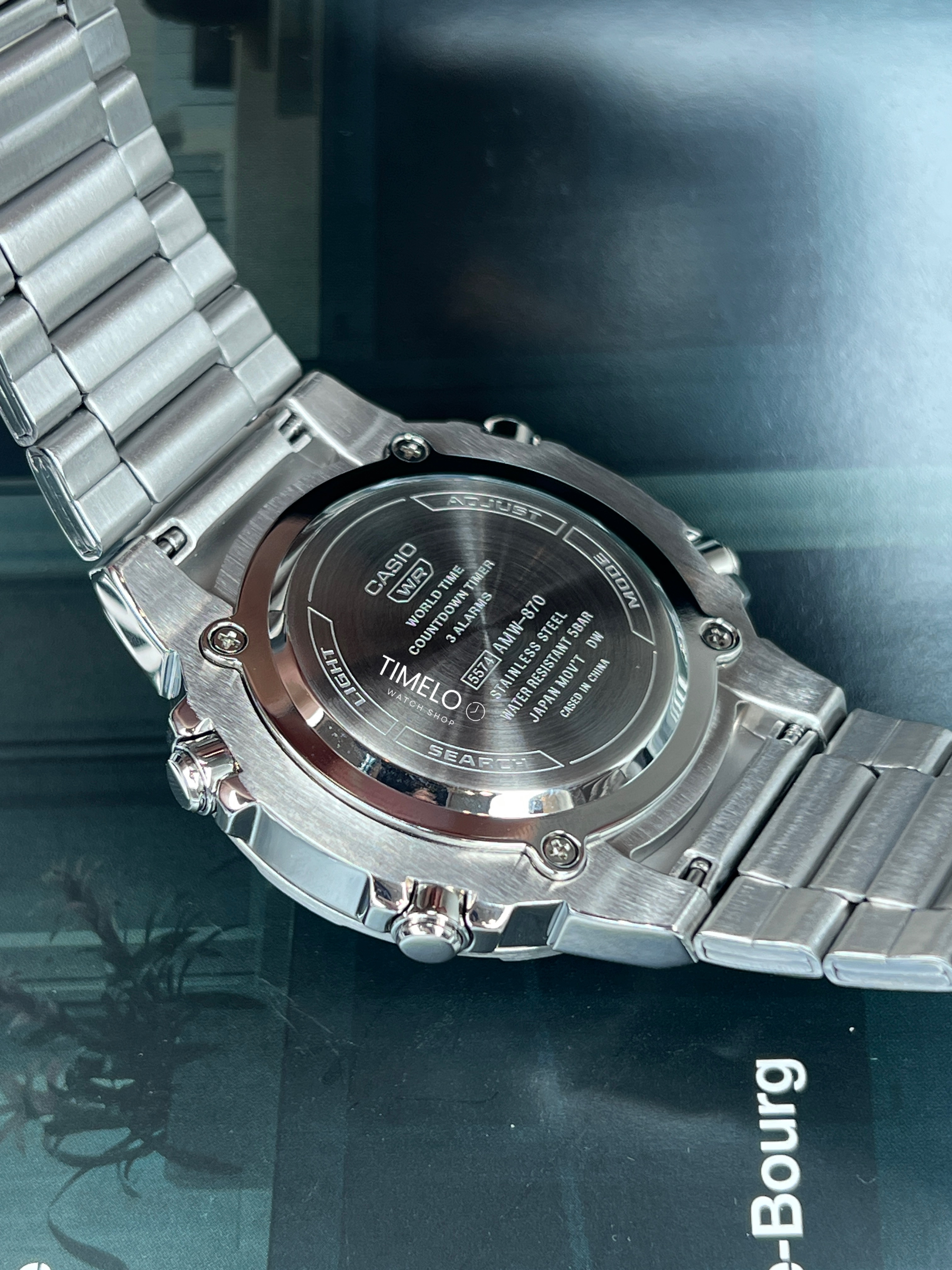 ساعت مچی استیل صفحه سبز