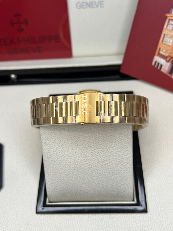 ساعت طلایی تمام استیل