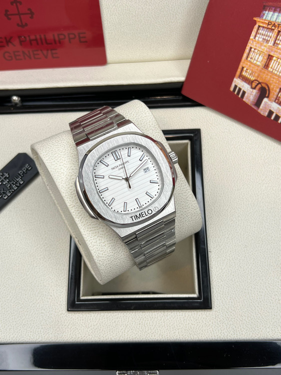 ساعت بند استیل صفحه سفید